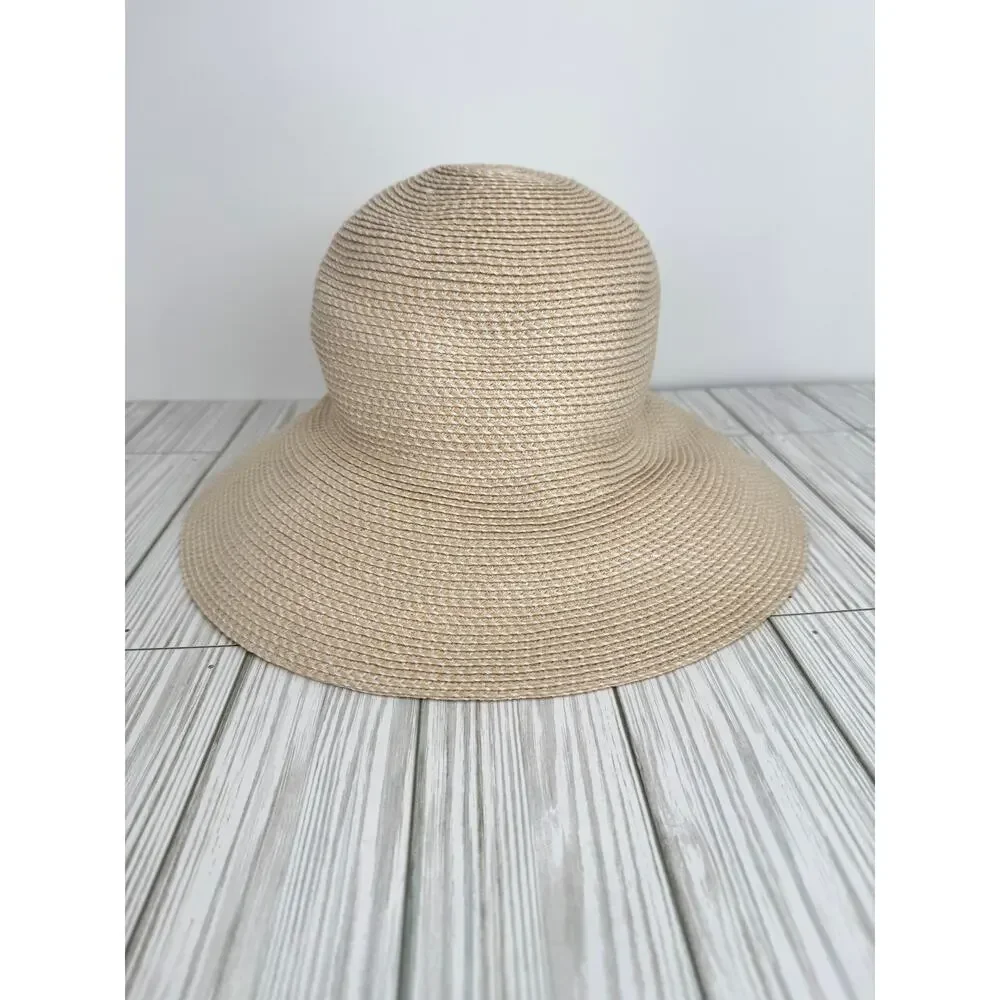 Eric Javits Hampton Squishee hat UPF 50+ sun protection packable travel cream - Picture 4 of 7